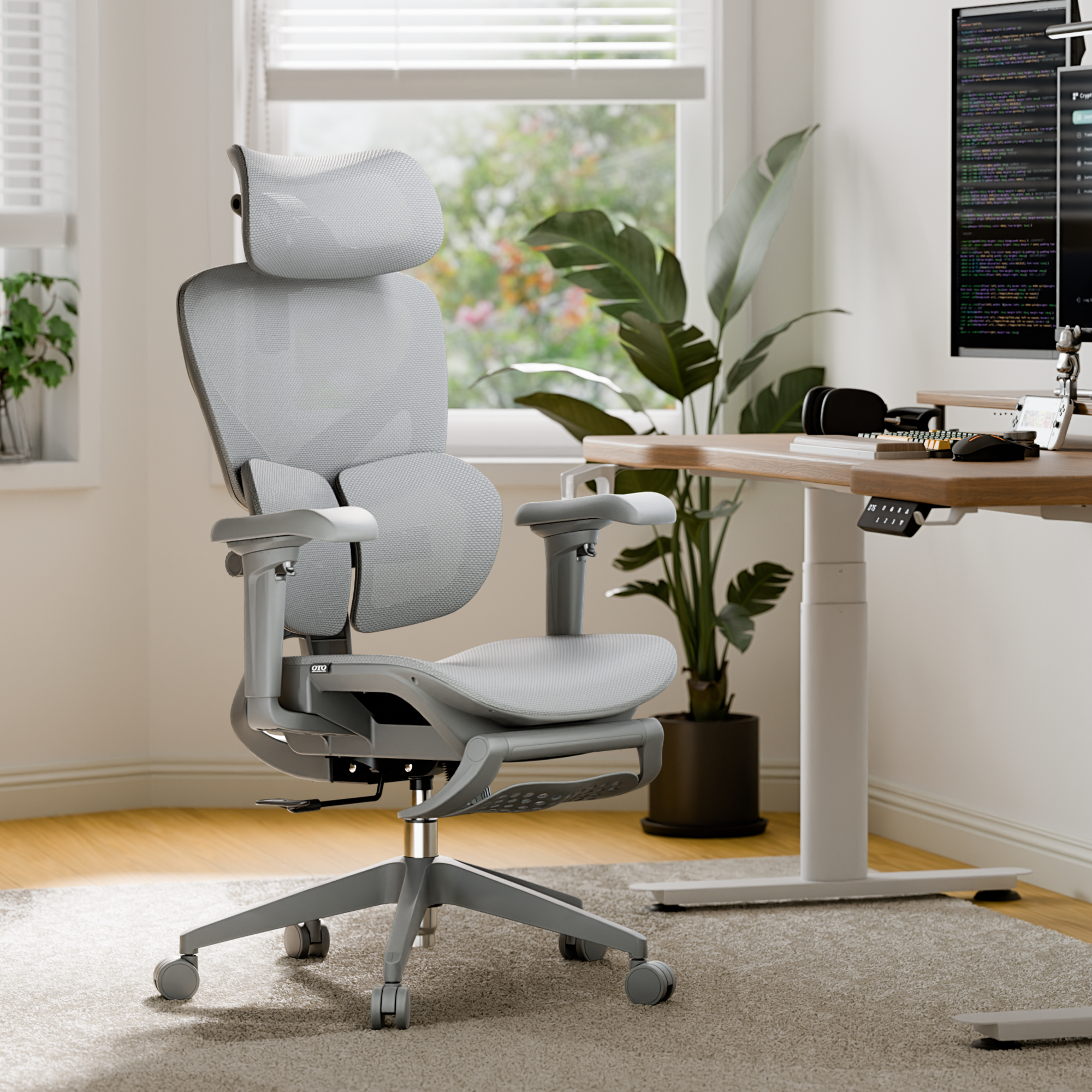 OTO Zenpex Ergonomic Office Chair for Home Office & Gaming - Gray