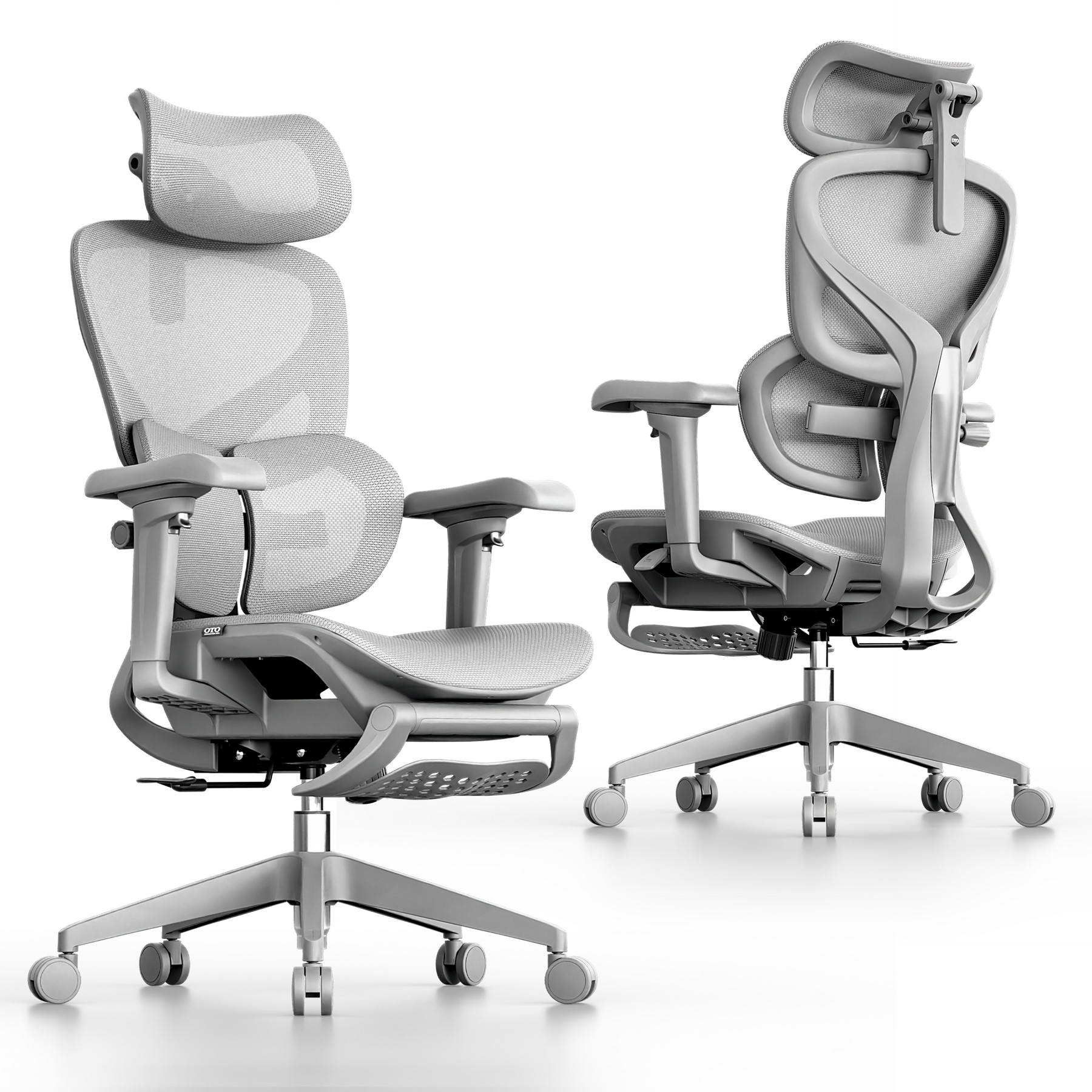 OTO Zenpex Ergonomic Office Chair for Home Office & Gaming - Gray