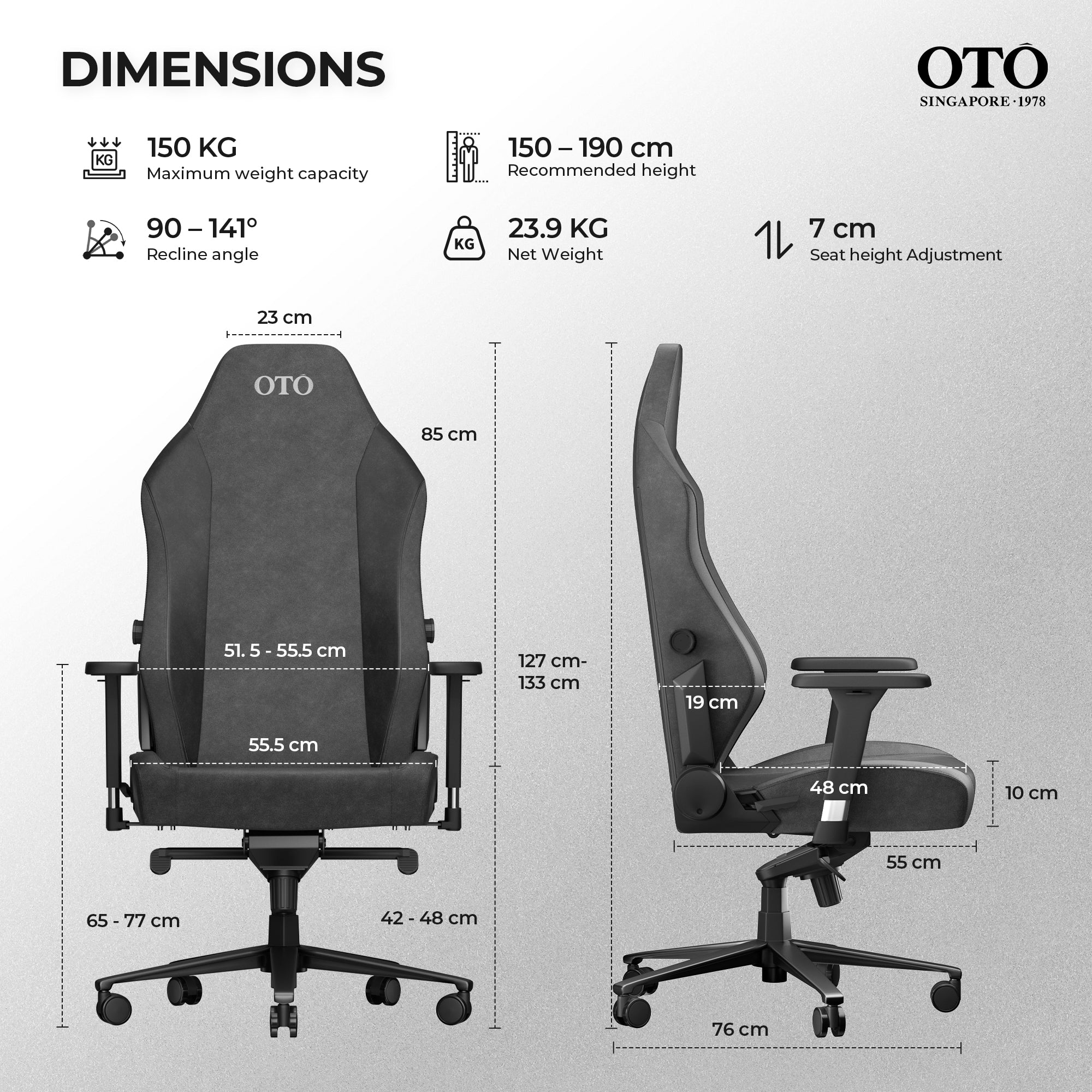 OTO Arena 3 Pet-Friendly Ergonomic Gaming Chair