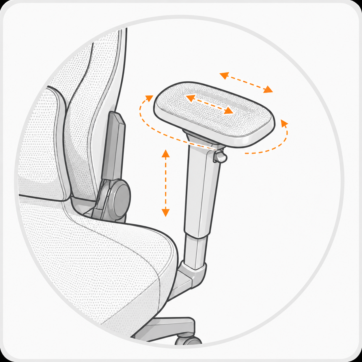 4D Adjustable Armrests
