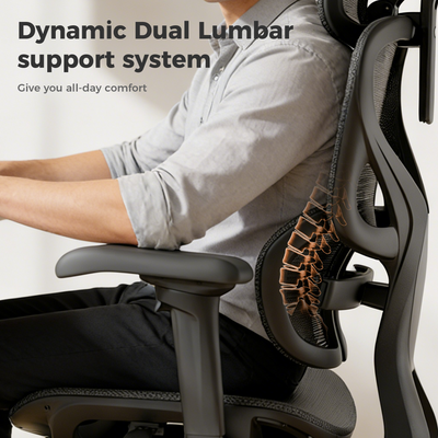 OTO Zenpex Ergonomic Office Chair for Home Office & Gaming - Black