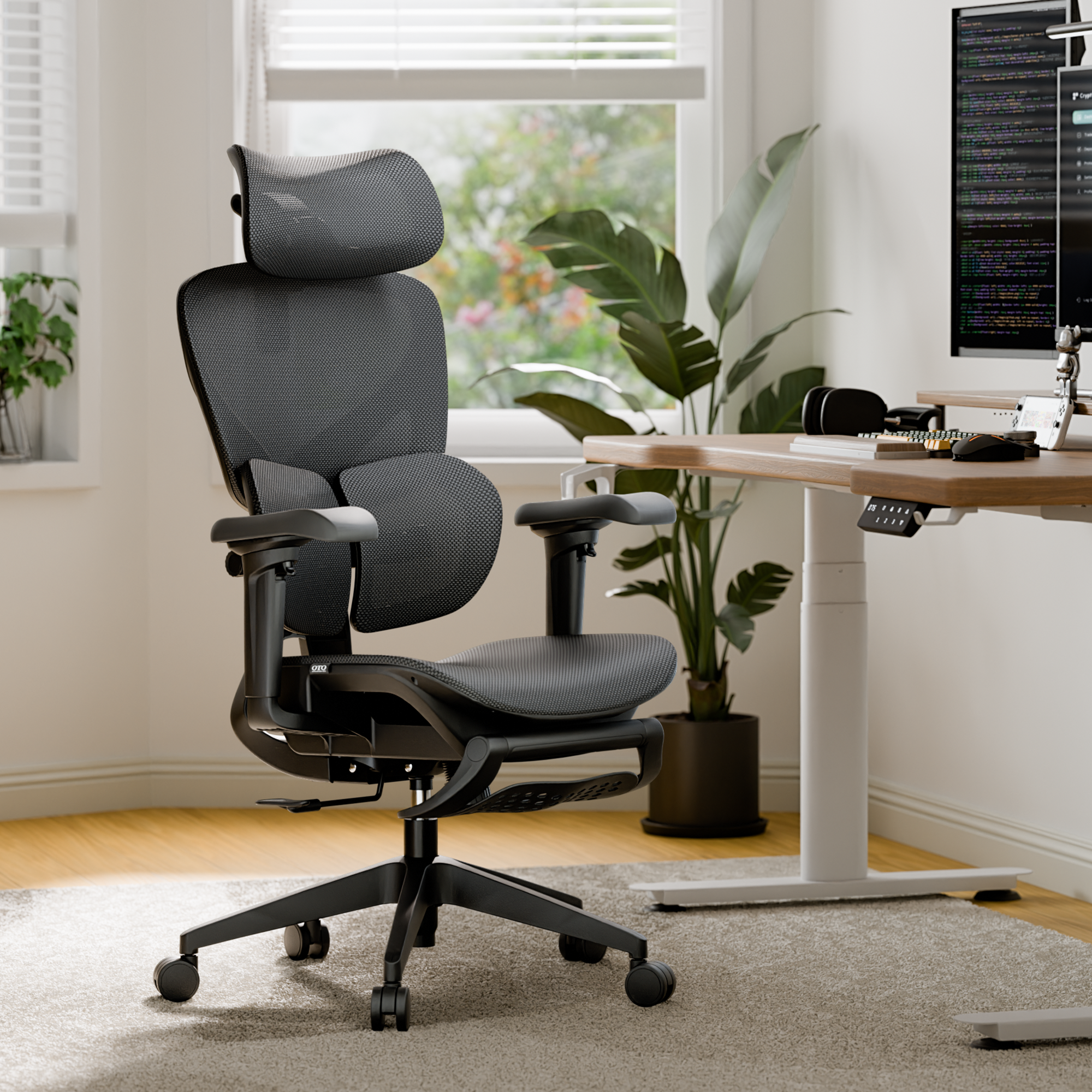 OTO Zenpex Ergonomic Office Chair for Home Office & Gaming - Black