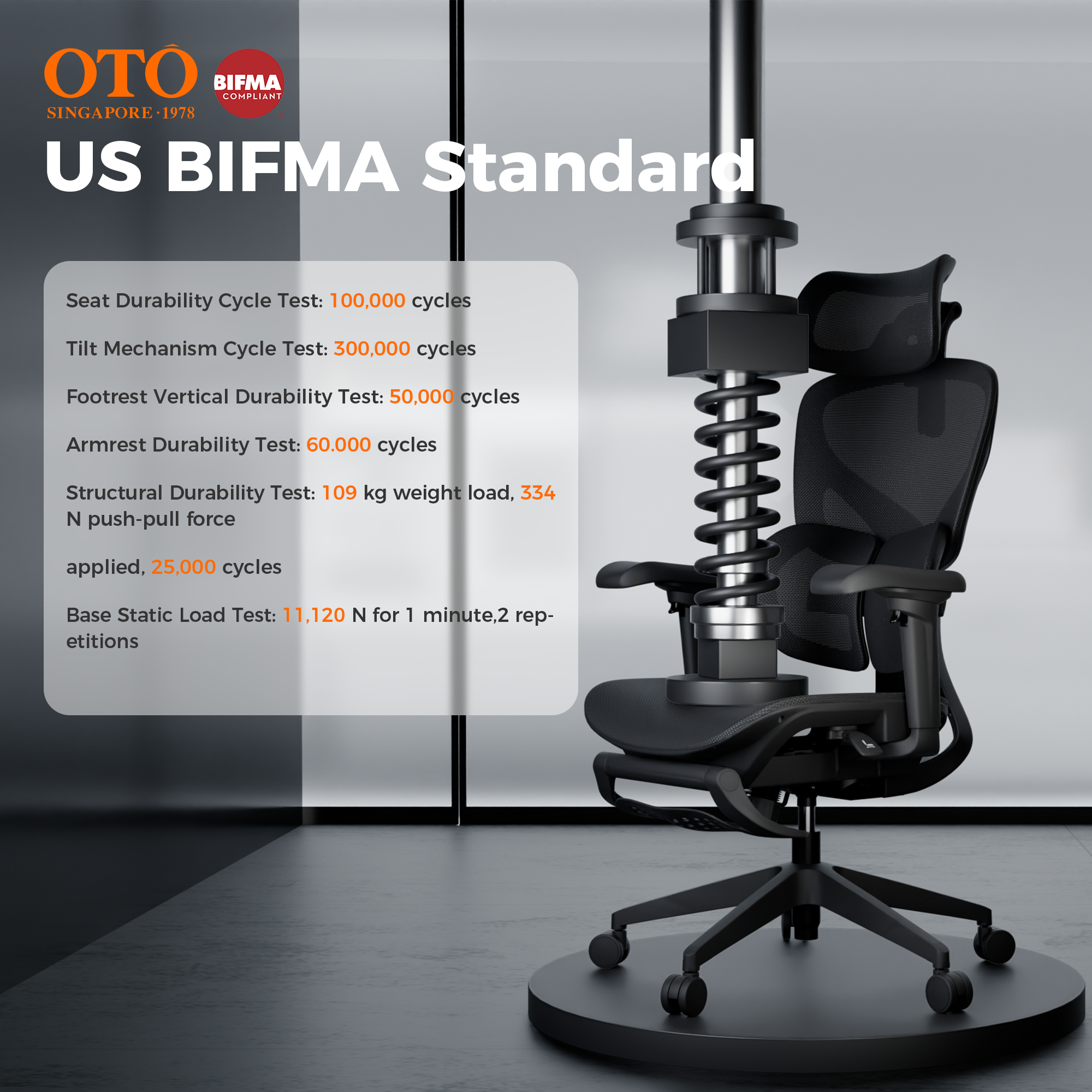 OTO Zenpex Ergonomic Office Chair for Home Office & Gaming - Black