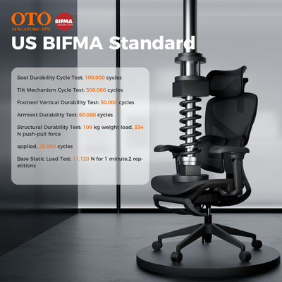 OTO Zenpex Ergonomic Office Chair for Home Office & Gaming - Black