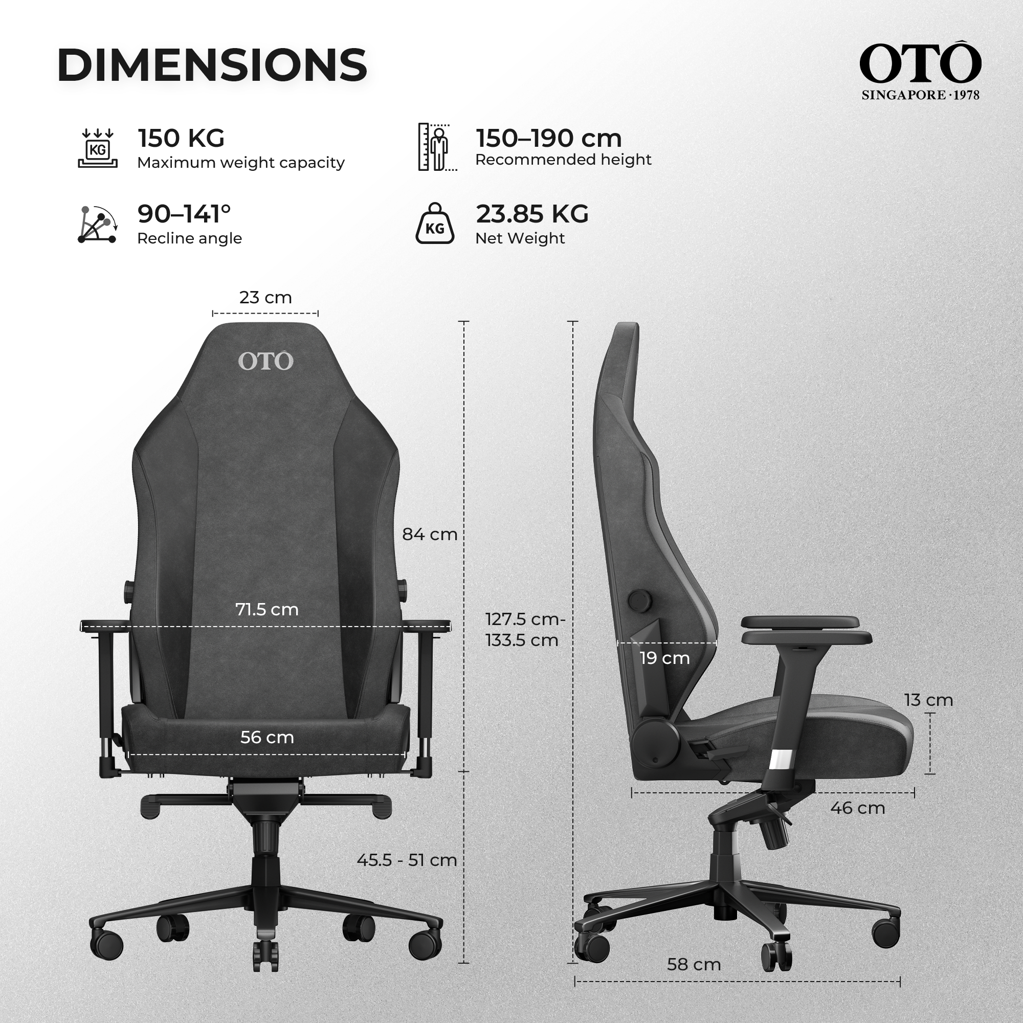 OTO Arena 3 Pet-Friendly Ergonomic Gaming Chair