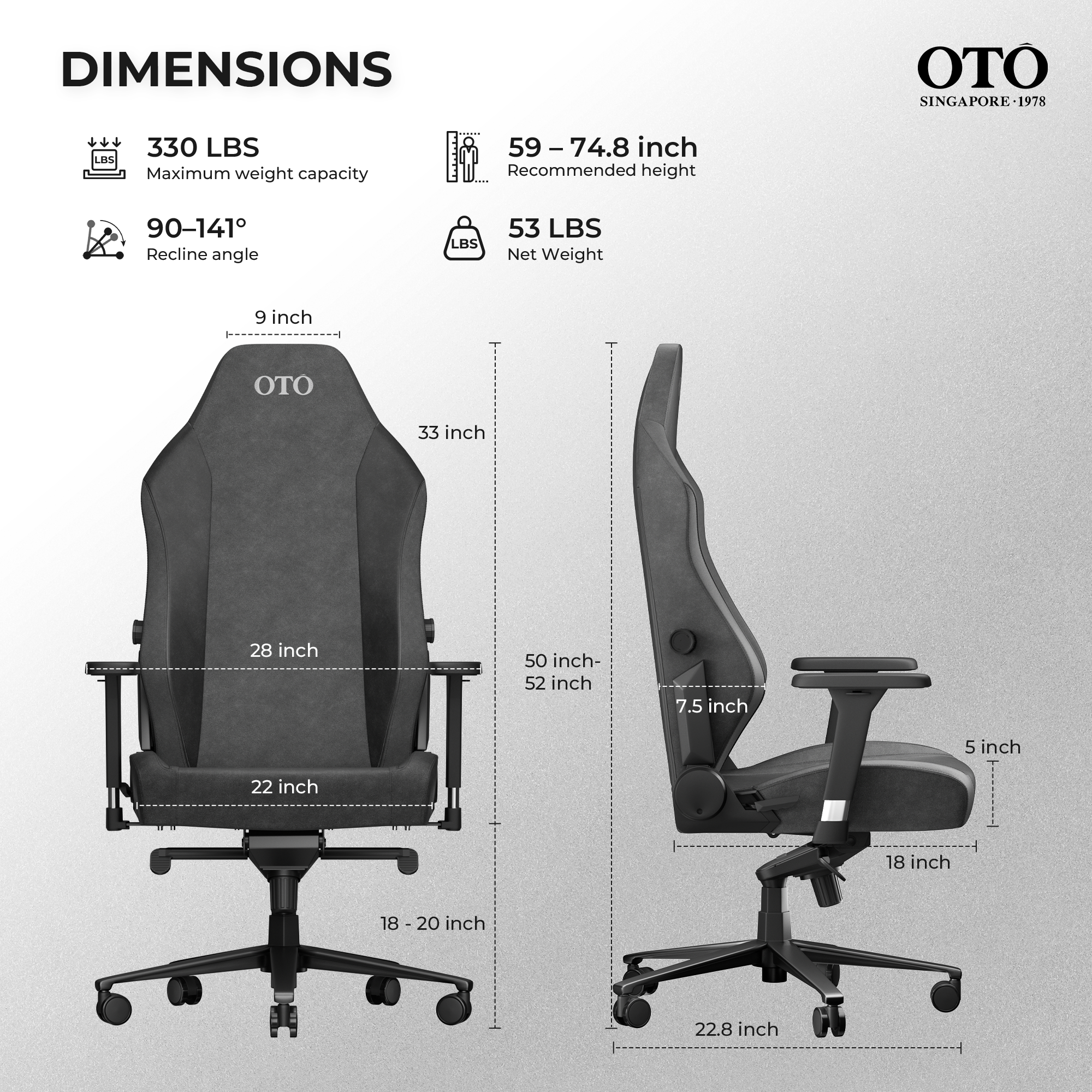 OTO Arena 3 Pet-Friendly Ergonomic Gaming Chair