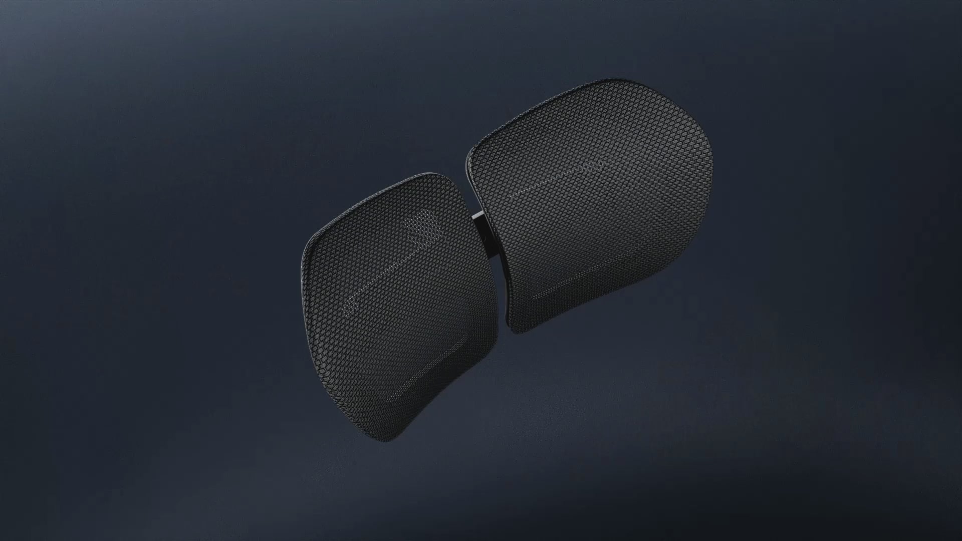 Load video: Video showing the Zenpex ergonomic chair’s dynamic lumbar support system adapting to the user’s lower back while sitting and leaning.